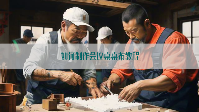 如何制作会议桌桌布教程