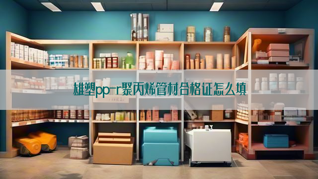 雄塑pp-r聚丙烯管材合格证怎么填