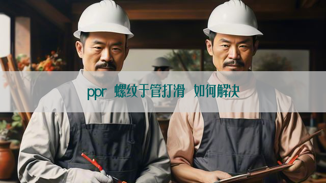 ppr 螺纹于管打滑 如何解决